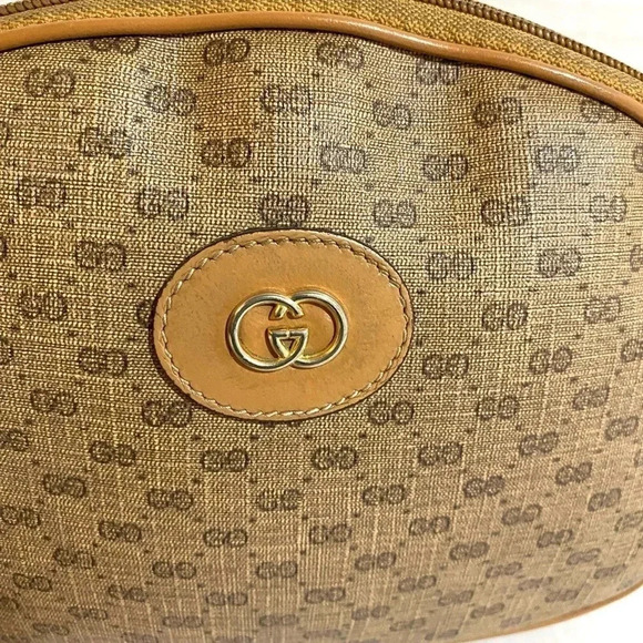 Gucci vintage micro GG canvas/ leather shoulder handbag - Picture 5 of 12
